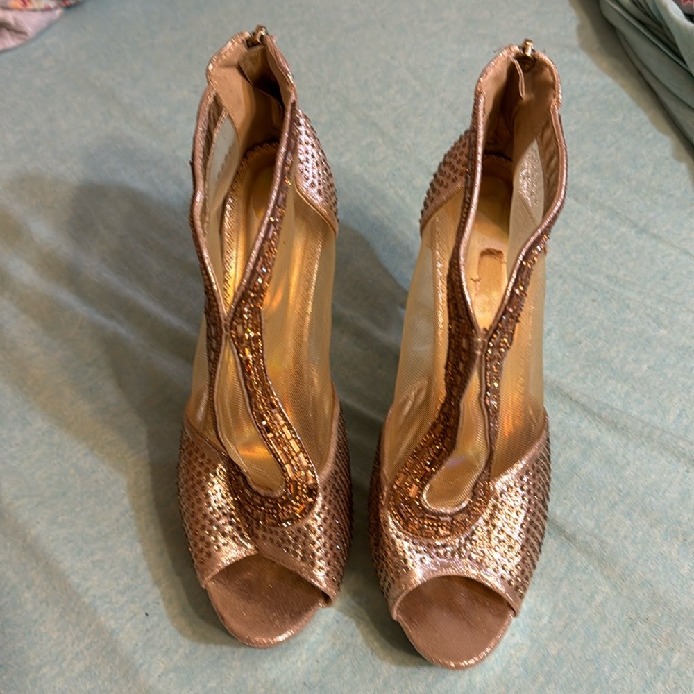 Rose gold heels